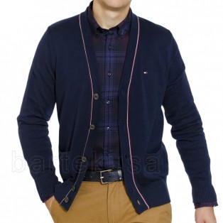 TOMMY HILFIGER SWETER MESKI - CARDIGAN